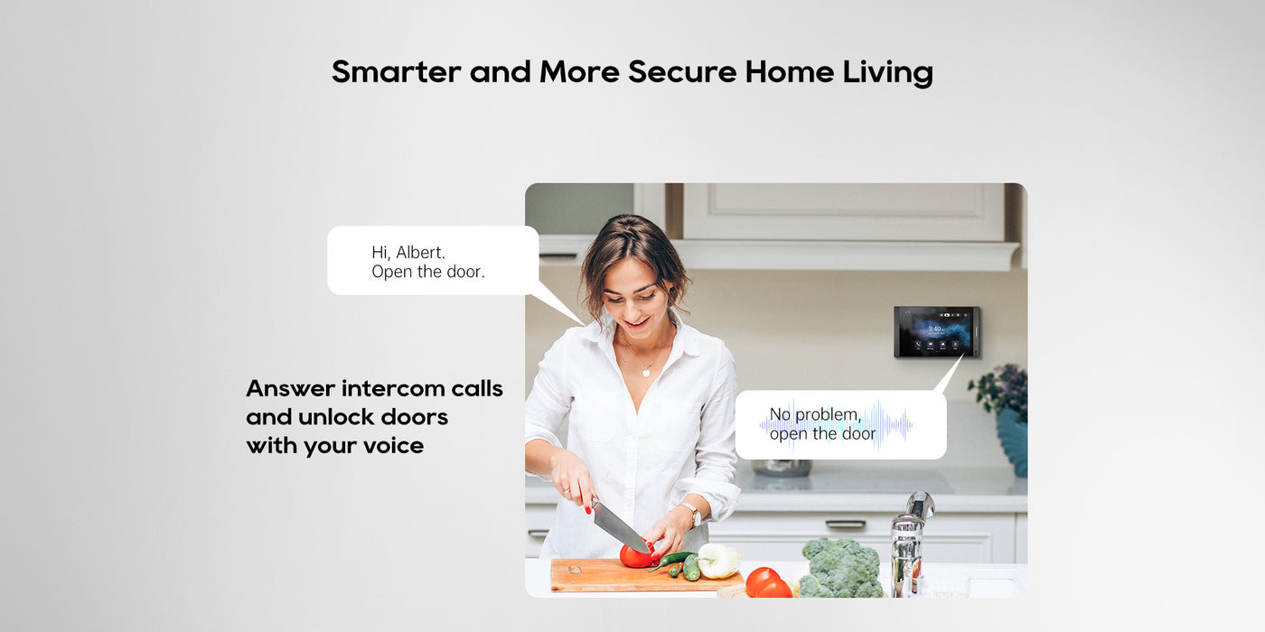 Akuvox S567A 10.1" On-Wall Mounted Android 12 OS IP Indoor Monitor with Capacitive Touch Screen, 5MP Camera, Bluetooth, Wi-Fi 6, RS485 and PoE Support