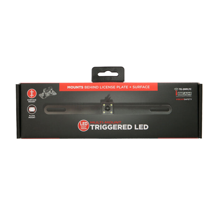iBeam TE-2MPLTC Behind License Plate Camera w/ Active Parking Lines 150° Viewing Angle Trigerred LED