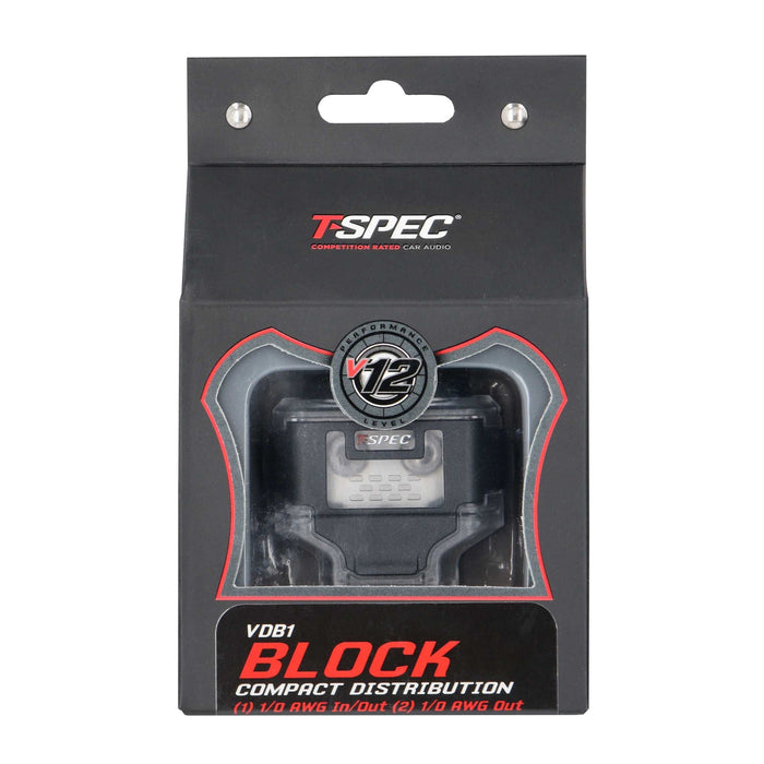 T-spec VDB1 2-Position 1/0-4 AWG in/(2) 1/0-4 AWG out Compact Distribution Block