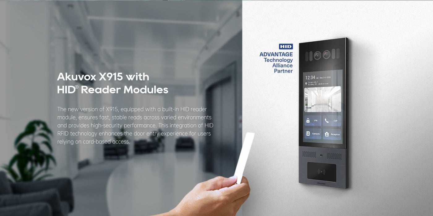 Akuvox X915 Smart IP Video Door Phone with 8" Touchscreen & Advanced Access Control