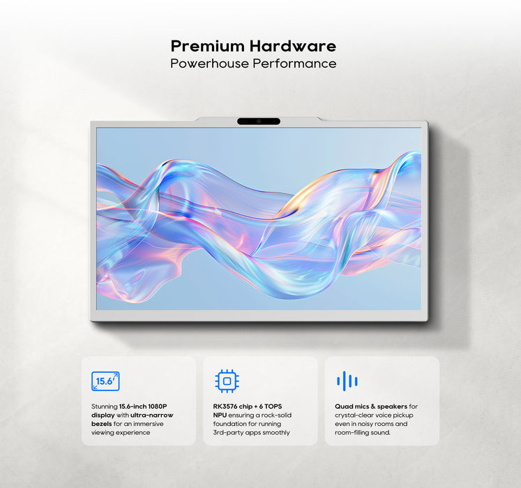 Akuvox X937 15.6" Smart Android Indoor Monitor with AI Voice Assistant Video Intercom & Security Integration
