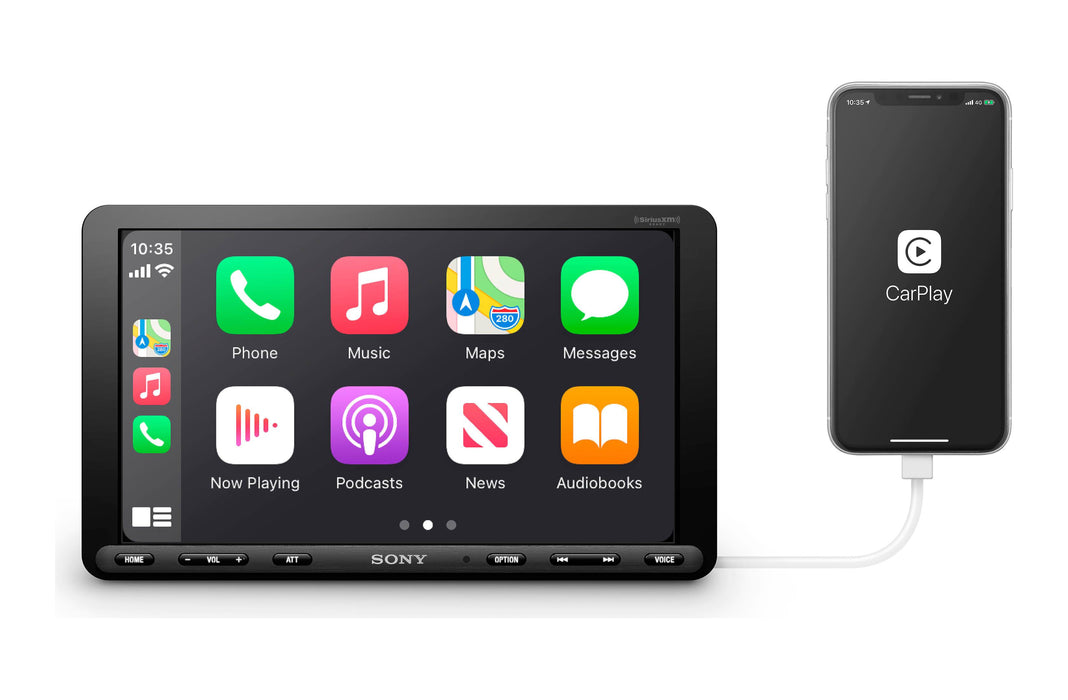 Sony XAV-AX8100 8.95" Floating Multi Media Receiver with Apple Carplay, Android Auto and HDMI Input