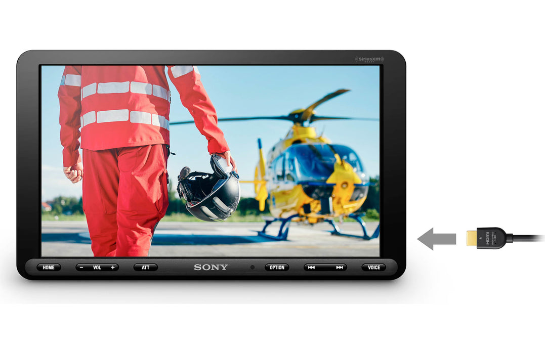 Sony XAV-AX8100 8.95" Floating Multi Media Receiver with Apple Carplay, Android Auto and HDMI Input