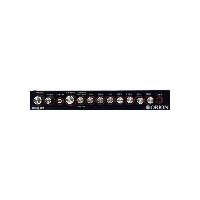 Orion XTR XEQ-X7 Marine Grade 7-Band Graphic Equalizer with Front AUX Input