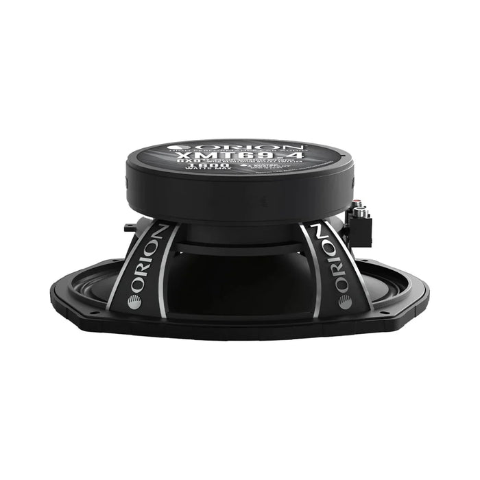 Orion XMT69.4 6x9” 400W RMS 4 Ohm Water-Resistant Midrange Coaxial Speakers W/ Grills (Pair)