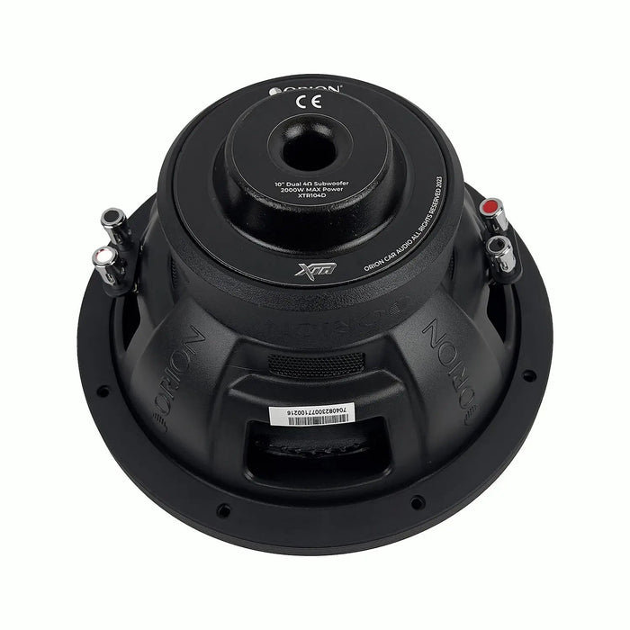 Orion XTR104D 10" XTR Series Dual 4 Ohm 2000W Max Power DVC Car Subwoofer (Each)
