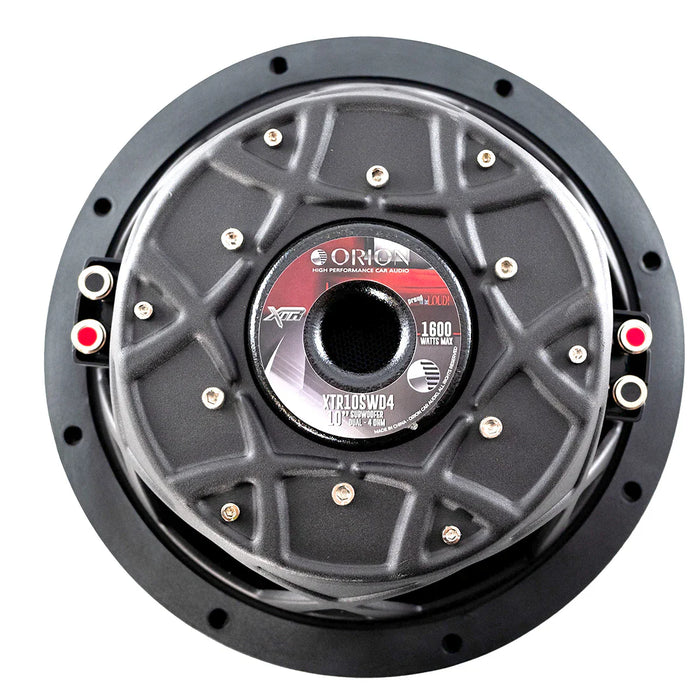 Orion XTR10SWD4 XTR Series 1600 Watts Max Power 10" DVC 4 Ohm Car Subwoofer 400W RMS (Each)