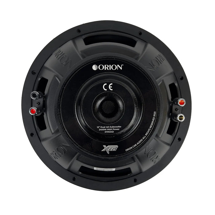 Orion XTR124D XTR Series 2400 Watts Max Power 12" Dual 4 Ohm Car Subwoofer 600W RMS (Each)