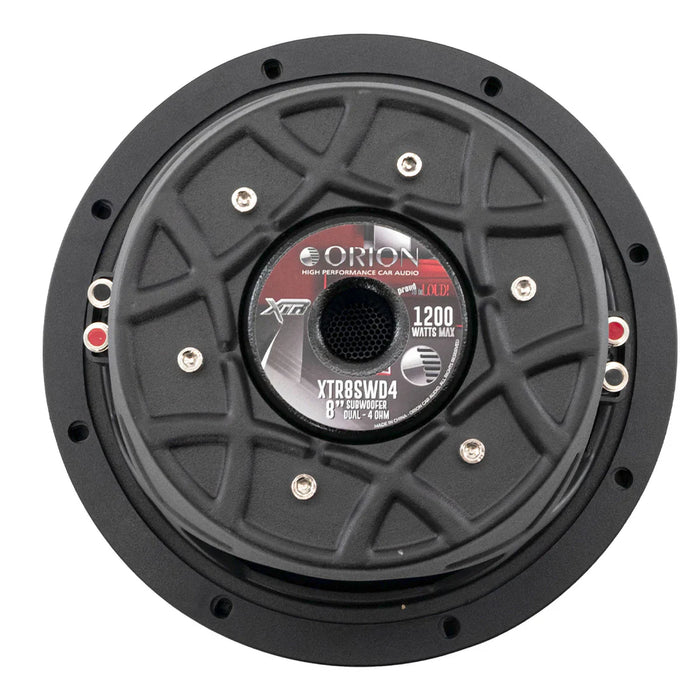 Orion XTR8SWD4 XTR Series 1200 Watts Max Power 8" DVC 4 Ohm Car Subwoofer 300W RMS (Each)