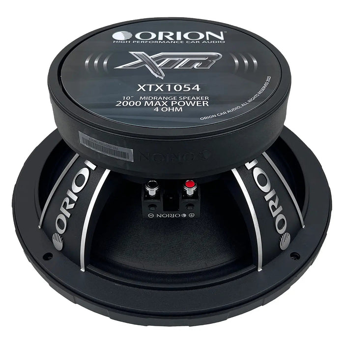 Orion XTX1054 10" High Efficiency 2000 Watts 4 Ohm Midrange Speaker (Each)