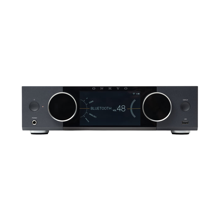 Onkyo Muse Y-40 Network Integrated Amplifier 150W Hi-Fi Stereo Amp w/ DAC Wi‑Fi Bluetooth AirPlay 2 & Chromecast - Black