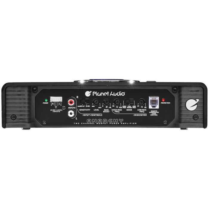 Planet Audio AC1000.2 2-Channel 1000 Watt MOSFET Power Class A/B Car Amplifier