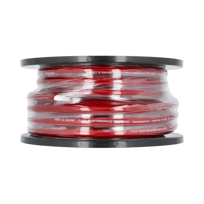 T-Spec V8GT10RD-50 v8GT SERIES Red 1/0 AWG 50FT RED OFC Power Wire