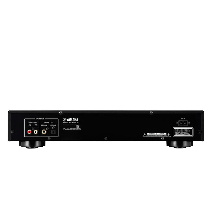 Yamaha CD-S303 Single-disc CD player with Front-Panel USB Input (Black)