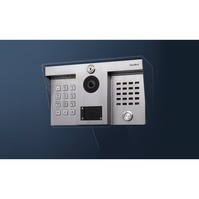 DoorBird D1812 IP Video Intercom 1080p Ultra‑Wide Camera PoE RFID Reader Keypad 4D Motion Sensor – Stainless Steel