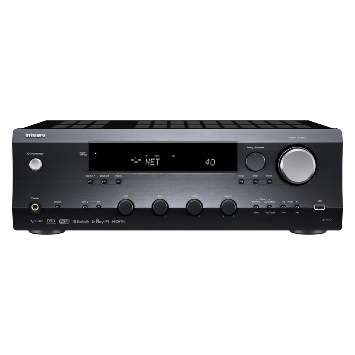 Integra DTM-7 Network Stereo Receiver with Wi‑Fi Bluetooth Chromecast AirPlay & 4K HDMI - Refurbished