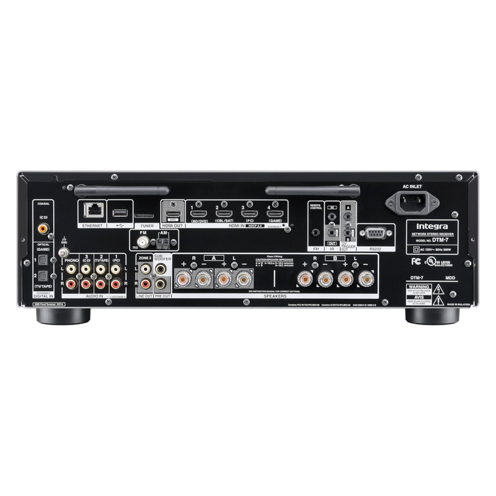 Integra DTM-7 Network Stereo Receiver with Wi‑Fi Bluetooth Chromecast AirPlay & 4K HDMI - Refurbished