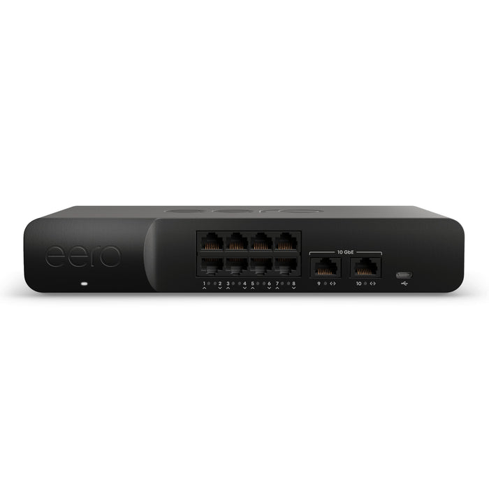 eero PoE Gateway 10-Port Router and PoE Switch Two 10 GbE ports and Eight 2.5 GbE PoE+ ports