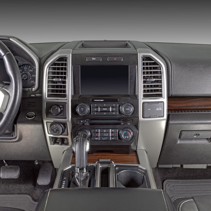 Metra 95-5869CH Double DIN Stereo Install Dash Kit for Select FORD F-SERIES TRUCKS (with single-zone climate controls) 2015-2022