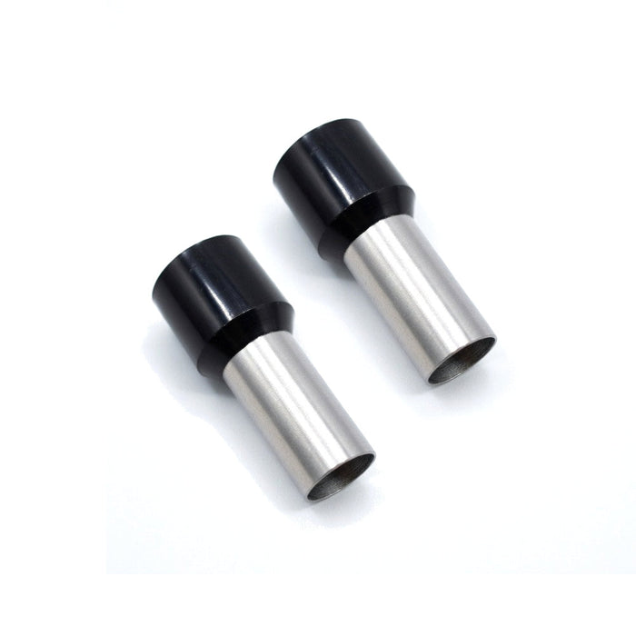 The Wires Zone 1/0 Gauge Wire Ferrule Connectors Black Barrel - (25 pack)