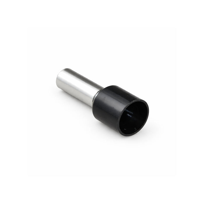 The Wires Zone 8 Gauge Wire Ferrule Connectors Black Barrel - (25 pack)