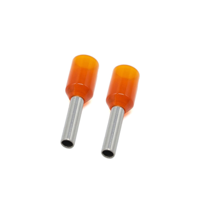 The Wires Zone 16 Gauge Wire Ferrule Connectors Orange Barrel - (50 pack)