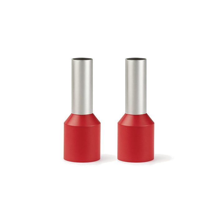 The Wires Zone 8 Gauge Wire Ferrule Connectors Red Barrel - (25 pack)