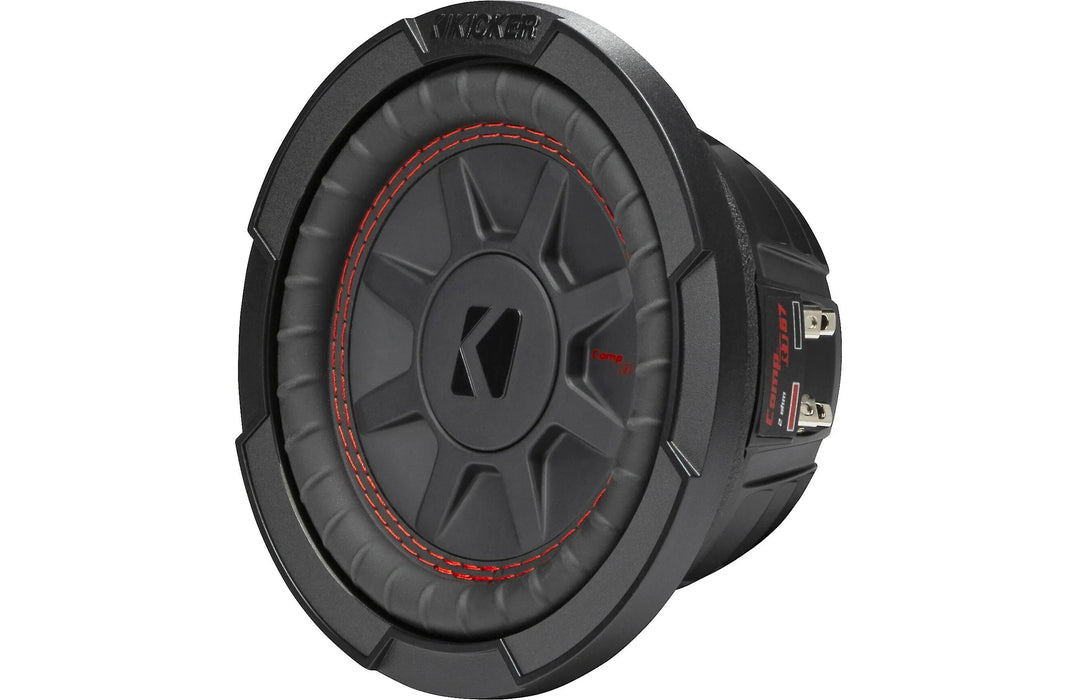 Kicker 48CWRT674 CompRT Series 6 3/4" Shallow Mount Subwoofer with Dual 4-ohm Voice Coils (each)