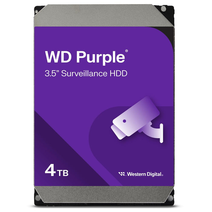 WD WD44PURZ Purple 4TB Surveillance 3.5" Hard Disk Drive Class SATA SATA 6 Gb/s