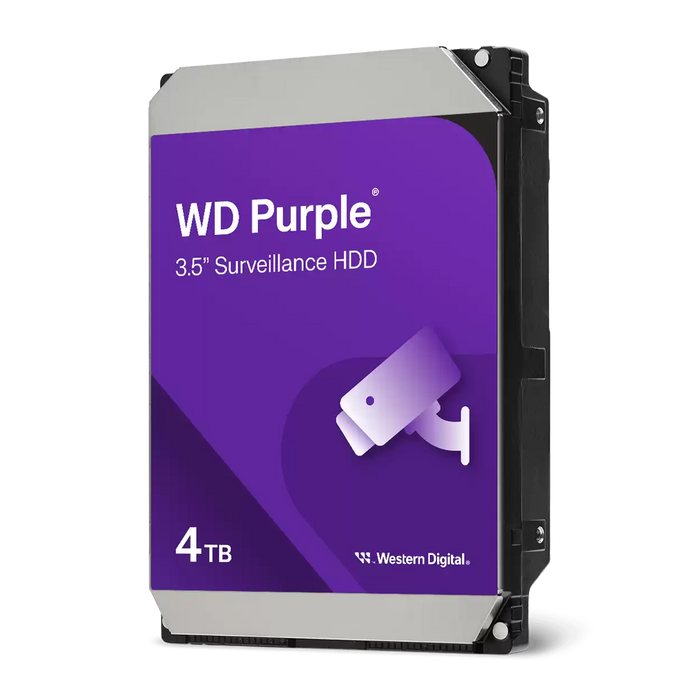 WD WD44PURZ Purple 4TB Surveillance 3.5" Hard Disk Drive Class SATA SATA 6 Gb/s