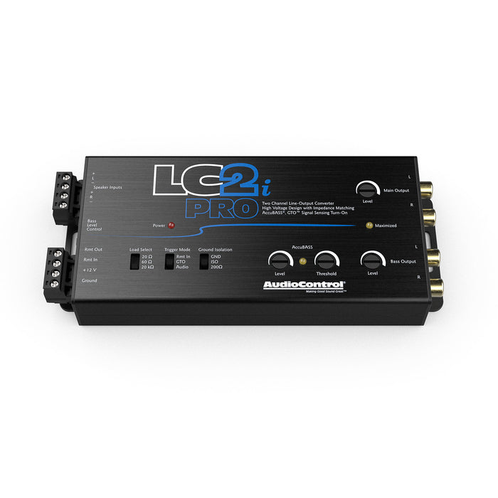 AudioControl LC2i PRO Black 2-Channel Line Output Converter with AccuBASS