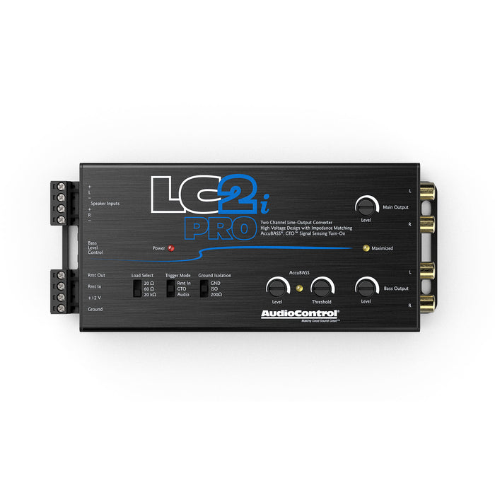 AudioControl LC2i PRO Black 2-Channel Line Output Converter with AccuB ...