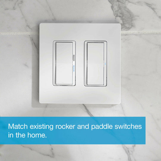 Lutron DVRF-5NS-WH Claro Smart Switch For Caseta Smart Lighting, White