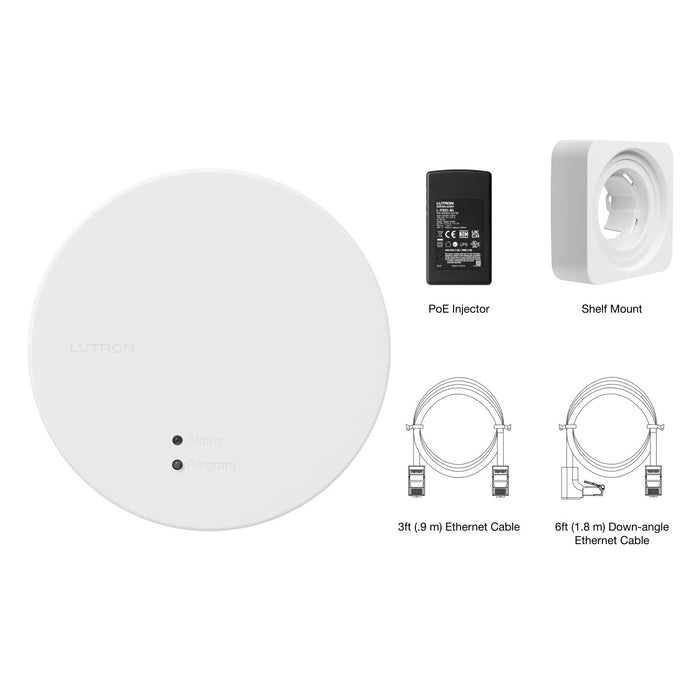 Lutron RR-PROC3-KIT RadioRA 3 All-In One Processor Starter Kit with Injector Ethernet Cable and Shelf Mount