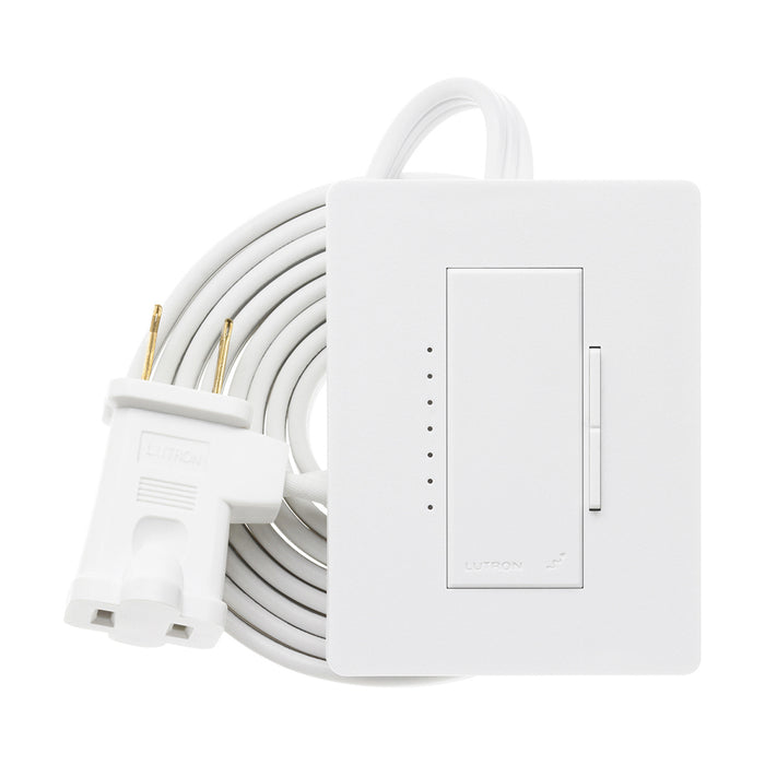 Lutron RRD-3LD-SW RadioRA 300W Plug-In Tabletop Lamp Dimmer for RA2 Select or RA3 Systems - White