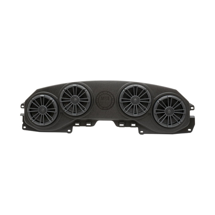 MB Quart MBQJ-48CRGB Jeep Wrangler JL/Gladiator JT Rear Overhead Soundbar with 8" Coaxial Speakers Enclosure and RGB LED Lighting
