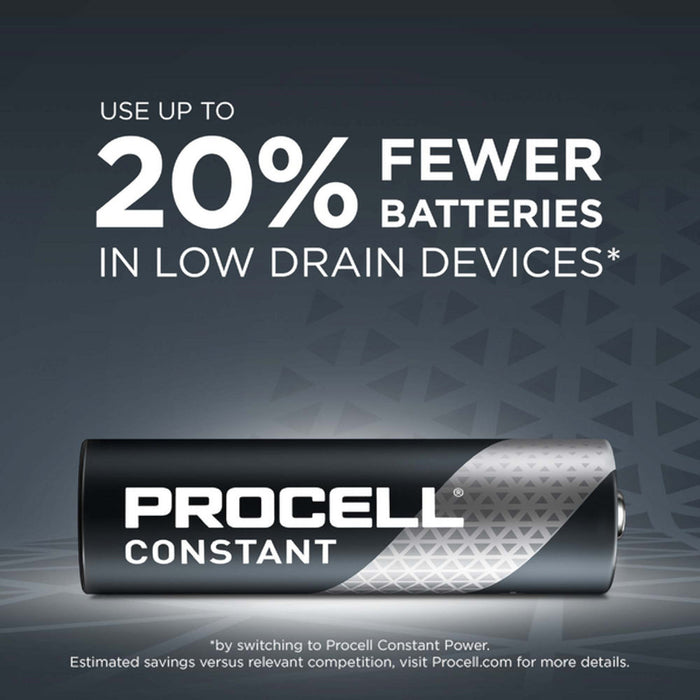 PROCELL Constant AA 1.5V Long-Lasting Alkaline Batteries (4 Pack)