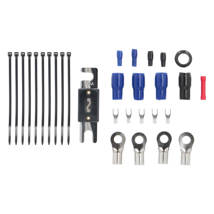 Raptor R2AK4 4 Gauge Complete Amp Kit w/ RCA for Up to 1100W Systems