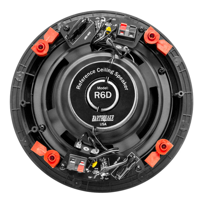 Earthquake Sound R6D 6.5" 160W Max Power 8-Ohms In-Ceiling Speaker (each)