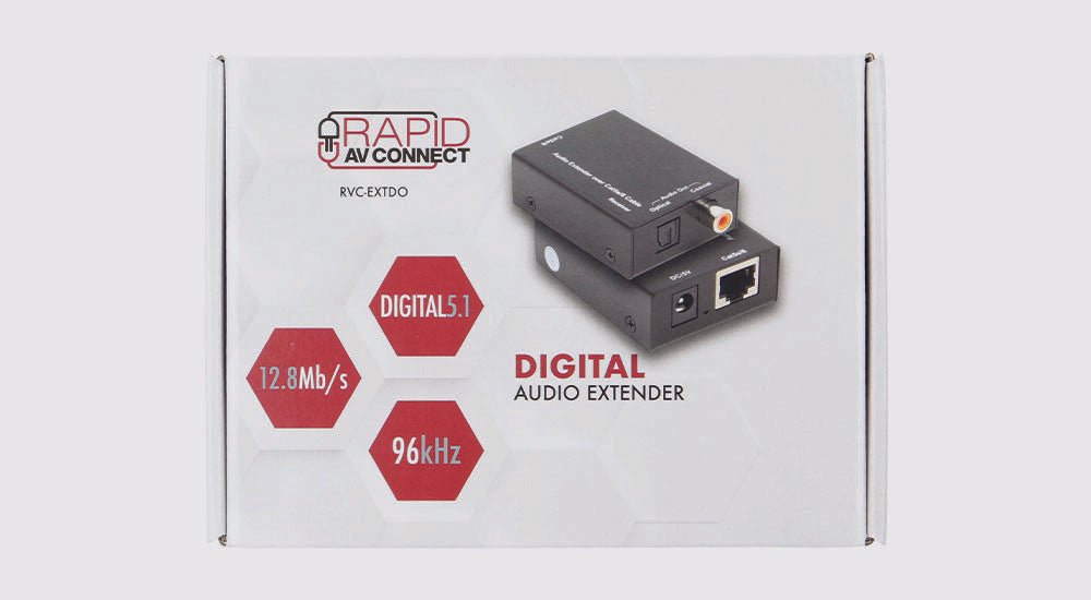 Digital Audio Extender over CAT5e CAT6 Ethernet Up to 300 meters (990ft)