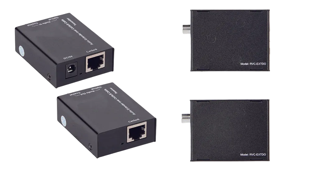 Digital Audio Extender over CAT5e CAT6 Ethernet Up to 300 meters (990ft)