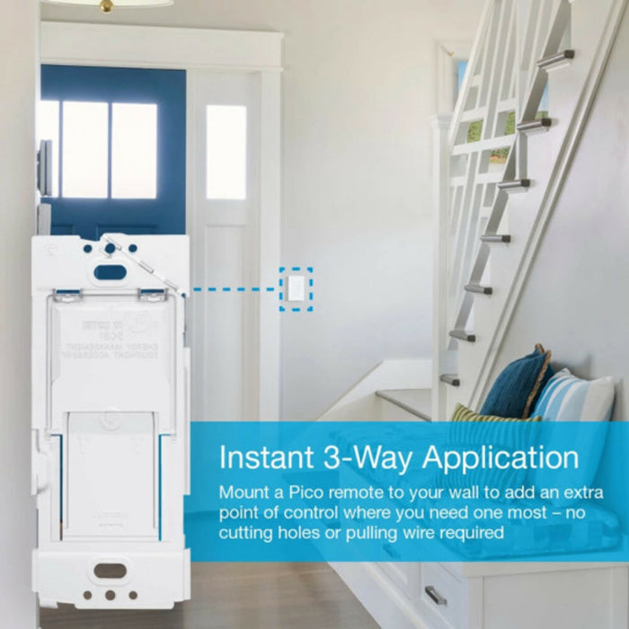 Lutron PICO-WBX-ADAPT Caseta Wireless Wallplate Bracket For Pico Smart Remote 3-way, White