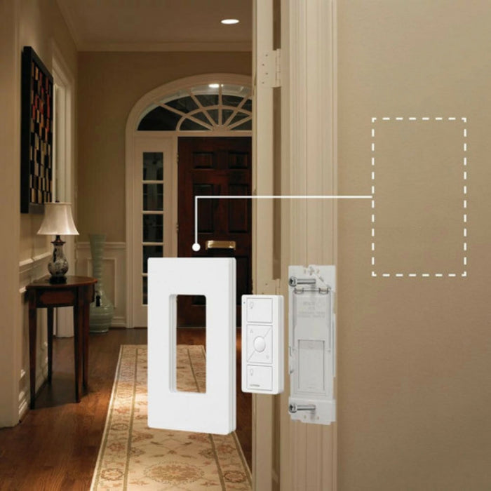 Lutron PICO-WBX-ADAPT Caseta Wireless Wallplate Bracket For Pico Smart Remote 3-way, White