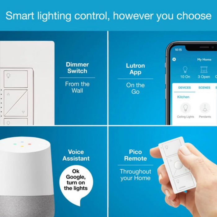 Lutron L-BDG2-WH Caseta Wireless Smart Bridge 5V 300 mA With Homekit Technology, White