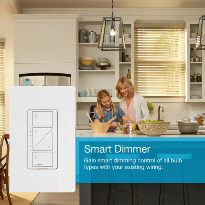 Lutron PD-6WCL-WH Caseta Wireless Multi-Location In-Wall Dimmer (White)