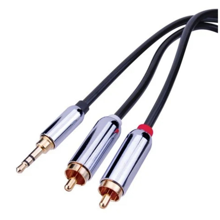 Vanco PRCA35MM06 Premium 3.5 mm to Dual RCA Stereo Cables (6 ft)