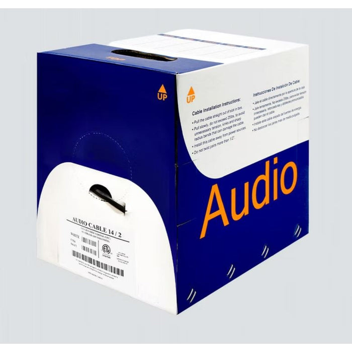 Wavenet AC1402RBK4-500 14AWG, 2 Conductors (105), Direct Burial Audio Cable, Black 500' Reelex II