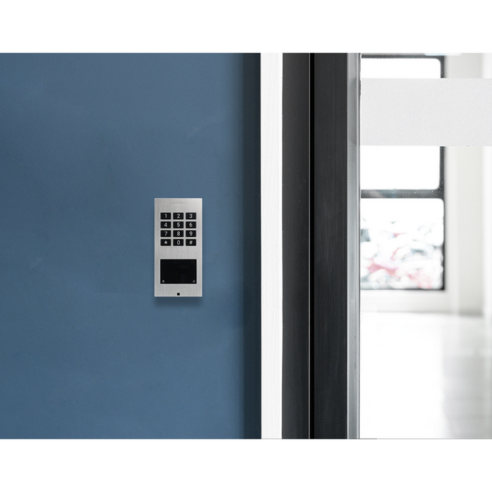 DoorBird A1121 Surface‑Mount IP Access System WiFi/LAN (PoE) Illuminated Keypad RFID Reader Bluetooth LE IP65 Weatherproof, Stainless Steel