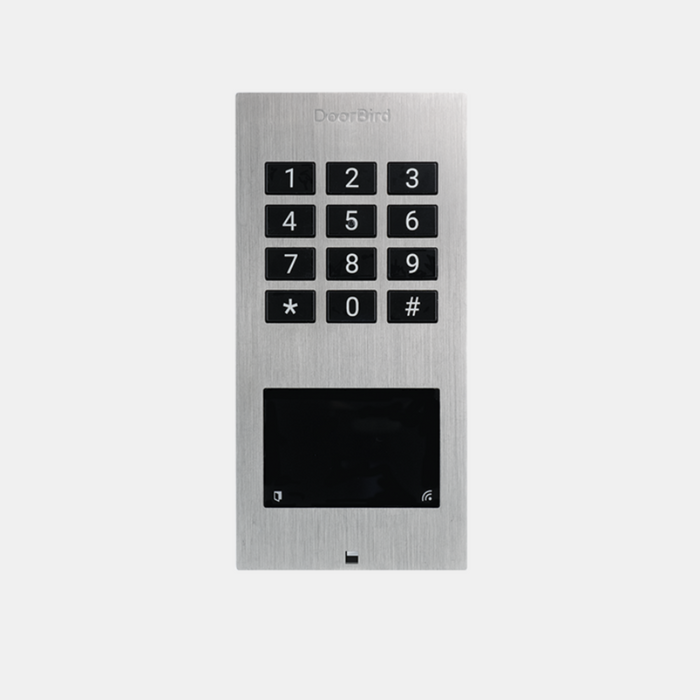 DoorBird A1121 Surface‑Mount IP Access System WiFi/LAN (PoE) Illuminated Keypad RFID Reader Bluetooth LE IP65 Weatherproof, Stainless Steel