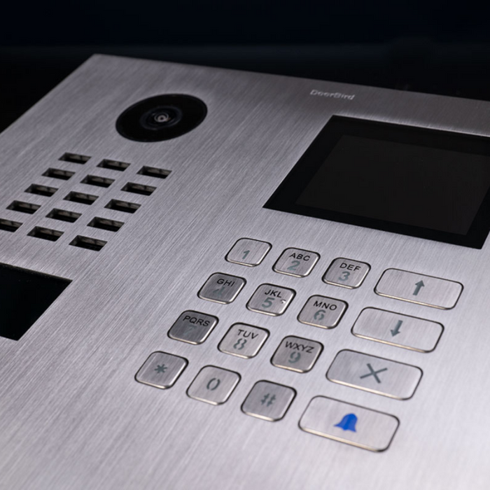 DoorBird D21DKH IP Video Door Station 720p HD 4D Motion Sensor RFID Reader Keypad & Display 2 Relays PoE Night Vision Up to 500 Units - Stainless Steel